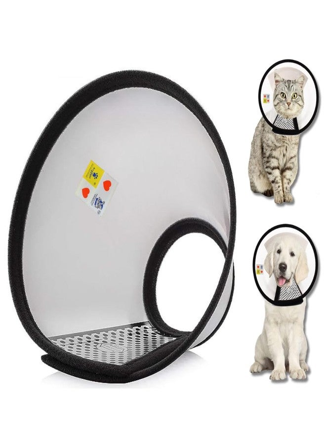 A+a Pets' Elizabeth Collar - Swift Heal Recovery Cone for Dogs and Cats - Prevents Biting and Licking of Open Wounds | Faster Post Surgery (Size-4) - Image 1